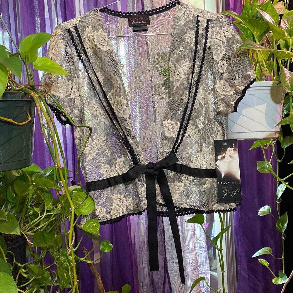 Rare Heavy Red Spring Tea Jacket. Size XL